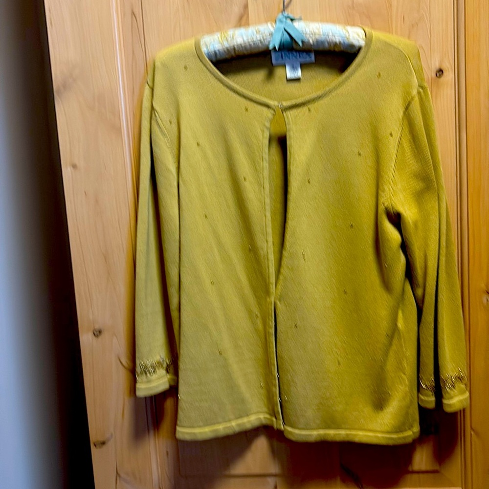 Beaded cardigan an size M